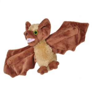 Wild Republic Huggers, Brown Bat Plush Toy, Slap Bracelet Stuffed Animal, Kids Toys