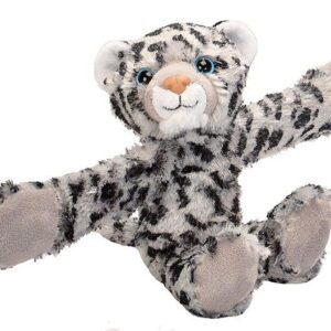 Wild Republic Huggers, Snow Leopard Plush Toy, Slap Bracelet, Stuffed Animal, Kids Toys