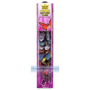 Wild Republic Butterfly Nature Tube, Insect Figurines Tube, Nature Toys, Kids Gifts, 12-Piece,Multicolor
