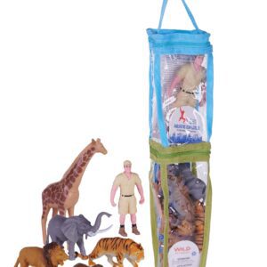 Wild Republic Nature Tube Double Zoo, Toy Figures, Educational Toys, Interactive Play Set
